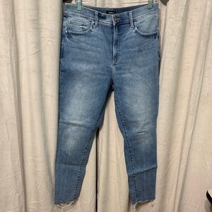 Express Light Blue Ankle Jeans